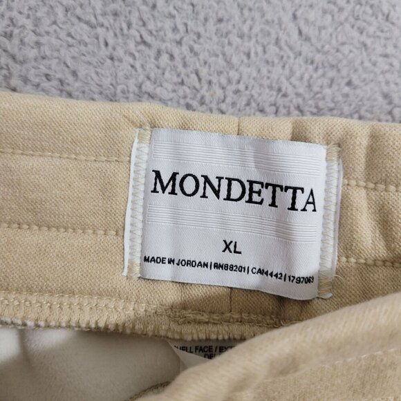 NEW Mondetta Women's XL Heathered Fleece Jogger Pants Recycled Polyester Beige - Picture 4 of 7